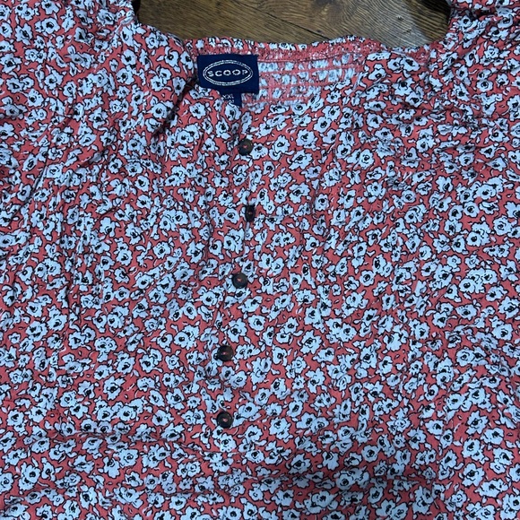 Eco-Friendly Floral Mini Dress in Rust Red by Ecote - Picture 2 of 5